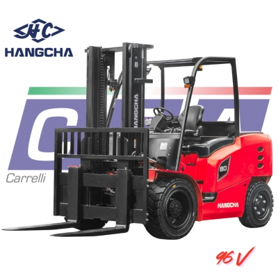 HANGCHA - CARRELLO ELEVATORE FRONTALE ELETTRICO 4 RUOTE (80-100Q)