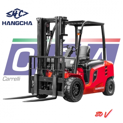 HANGCHA - CARRELLO ELEVATORE FRONTALE ELETTRICO 4 RUOTE (40-45-50Q)