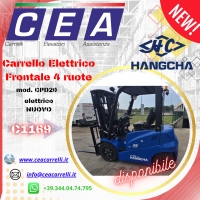 C1169 - Carrello elevatore frontale elettrico 4 ruote NUOVO - HANGCHA CPD20